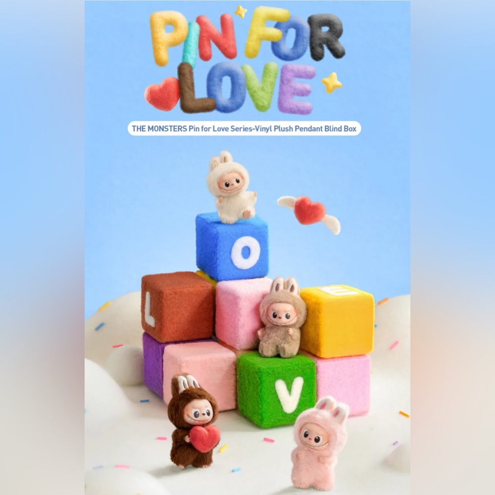 Letter W Pin for Love Labubu